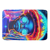 ネオンクラゲの子どもの視覚 バスマット (正面)