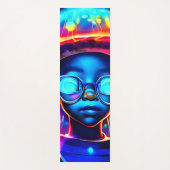 ネオンクラゲの子どもの視覚 ヨガマット (正面)