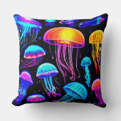 ネオンクラゲ クッション (正面)