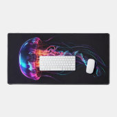 ネオンクラゲ デスクマット (キーボード&マウス)