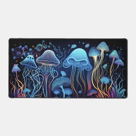 ネオンクラゲ デスクマット (正面)