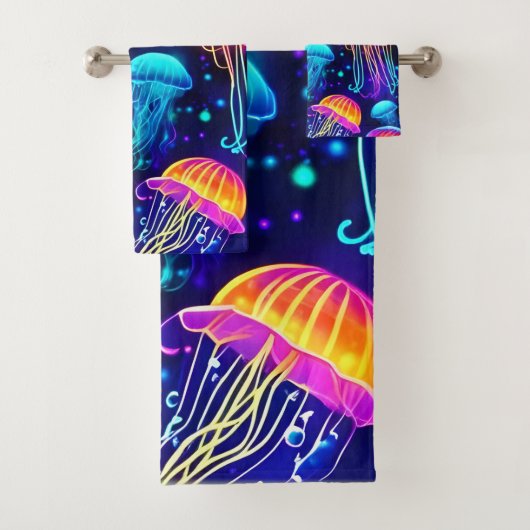 ネオンクラゲ バスタオルセット (インサイチュ)