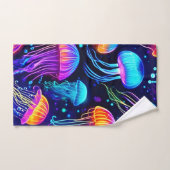 ネオンクラゲ バスタオルセット (ハンドタオル)