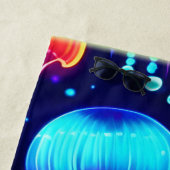 ネオンクラゲ ビーチタオル (インサイチュ)