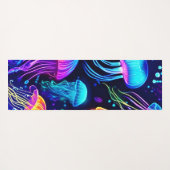 ネオンクラゲ ヨガマット (裏面(横))