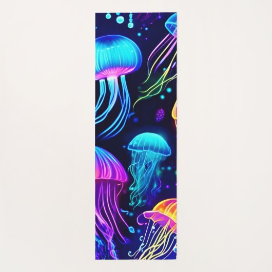ネオンクラゲ ヨガマット (裏面)