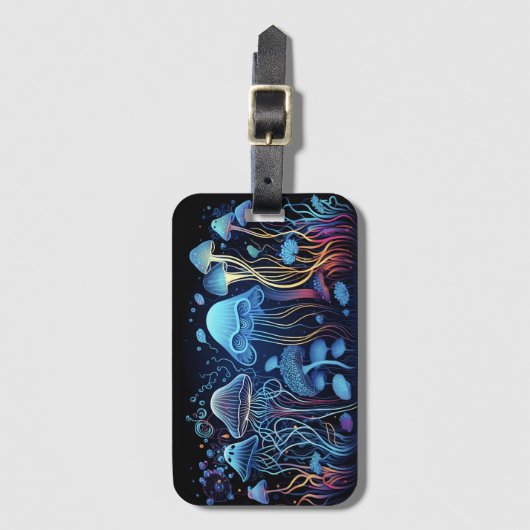 ネオンクラゲ ラゲッジタグ (正面縦)
