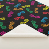 ネオンクラシックサングラスパターン シェルパブランケット (3/4)