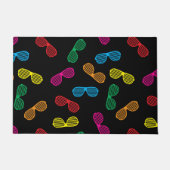 ネオンクラシックサングラスパターン ドアマット (正面)