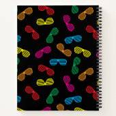 ネオンクラシックサングラスパターン ノートブック (裏面)