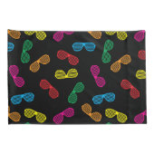 ネオンクラシックサングラスパターン 枕カバー (裏面-右)