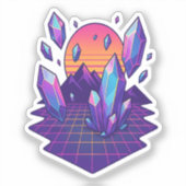 ネオンクリスタルスケープ – 80sベーパージェムビベス シール (正面)