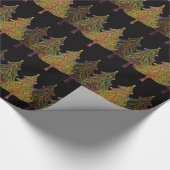 ネオンクリスマスの照明 ラッピングペーパー (角)