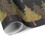 ネオンクリスマスの照明 ラッピングペーパー (ロールコーナー)