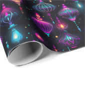 ネオンクリスマスオーナメント ラッピングペーパー (ロールコーナー)