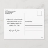 ネオンクリスマスブルーの写真 シーズンポストカード (裏面)