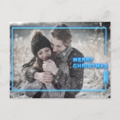 ネオンクリスマスブルーの写真 シーズンポストカード (正面)