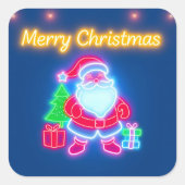 ネオンクリスマスモダンホリデーコレクション スクエアシール (正面)