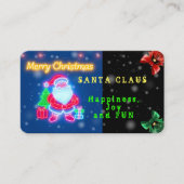 ネオンクリスマスモダンホリデーコレクション 名刺 (正面)