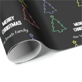 ネオンクリスマスラッピング紙 ラッピングペーパー (ロールコーナー)