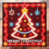ネオンクリスマス人気があるホリデーコレクション ウィンドウサイン (シート2)