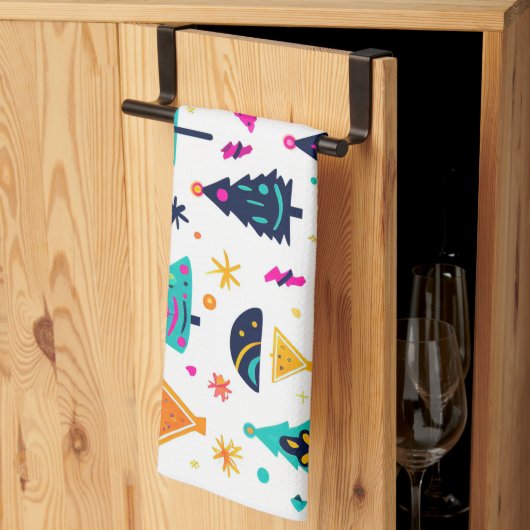 ネオンクリスマス キッチンタオル (三つ折り)