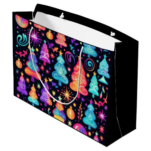 ネオンクリスマス ラージペーパーバッグ (裏面アングル)