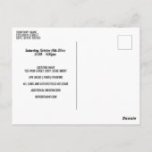 ネオンクルーズインはがき招待状 ポストカード (裏面)