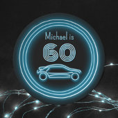 ネオンクーペのレースカー – モータースポーツカスタムメンズ ペーパープレート