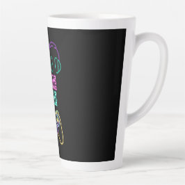 ネオンクールビデオゲーム。 カフェラテマグ
