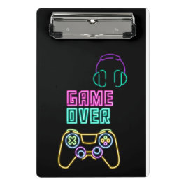 ネオンクールビデオゲーム。 ミニクリップボード