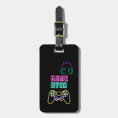 ネオンクールビデオゲーム。 ラゲッジタグ (正面縦)