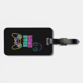 ネオンクールビデオゲーム。 ラゲッジタグ (裏面横)