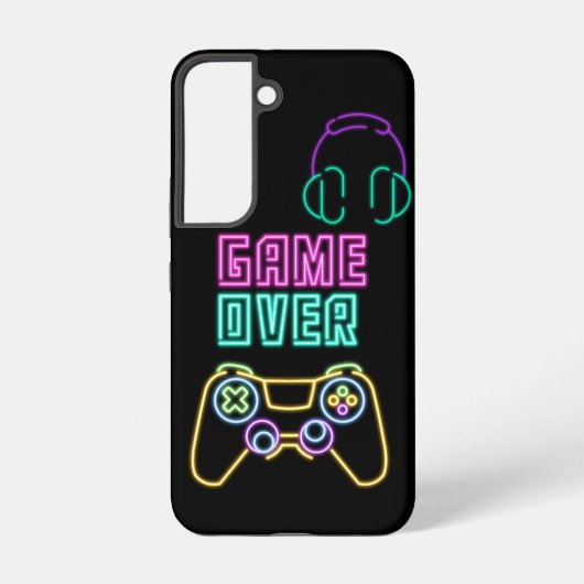 ネオンクールビデオゲーム SAMSUNG GALAXYケース (裏面)