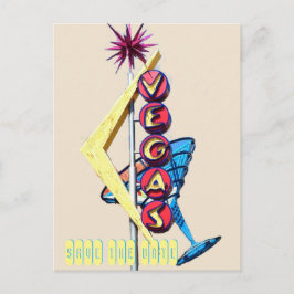 ネオンクールラスベガス結婚徴候 案内ポストカード