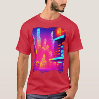 ネオンクール日本のシティ Tシャツ