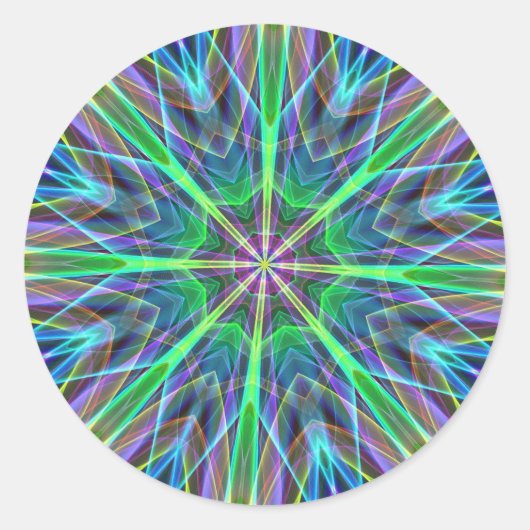 ネオンクール鮮やかパステルオーラマンデラ ラウンドシール (正面)