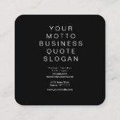 ネオングラディエント幾何形状DJクラブミュージシャン スクエア名刺 (裏面)