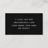 ネオングラデーショングラディエント幾何三角形ソフトウェア 名刺 (裏面)