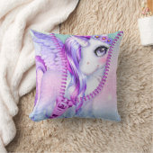 ネオングラムパープルパステルユニコーンピークブー クッション (ブランケット)