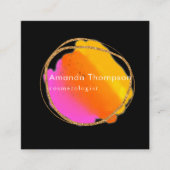 ネオングリッター名刺 スクエア名刺 (正面)