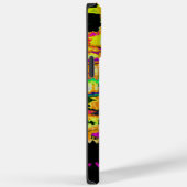 ネオングリッチ抽象芸術アートポスタープリント Case-Mate iPhoneケース (裏面 / 右)