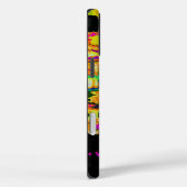 ネオングリッチ抽象芸術アートポスタープリント Case-Mate iPhoneケース (裏面 / 右)