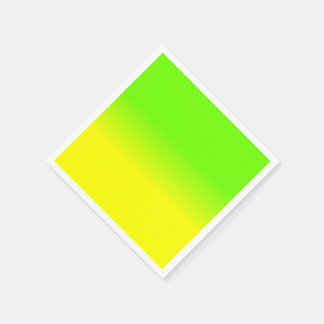 ネオングリーンとネオンイエローのオンブレ 色のグラデーション スタンダードカクテルナプキン