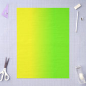 ネオングリーンとネオンイエローのオンブレ  色のグラデーション 薄葉紙 (クラフト)