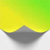 ネオングリーンとネオンイエローオムレシェードカラーフェード ラッピングペーパー (角)