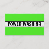 ネオングリーンを洗う 名刺 (正面)