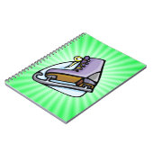 ネオングリーンアイススケート。 ノートブック (左側)