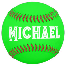 ネオングリーンエレガント名カラープレーン明るい ソフトボール