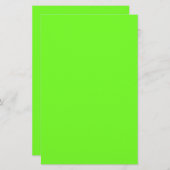 ネオングリーンカスタムカラープレーンカラフルブライト 便箋 (正面/裏面)